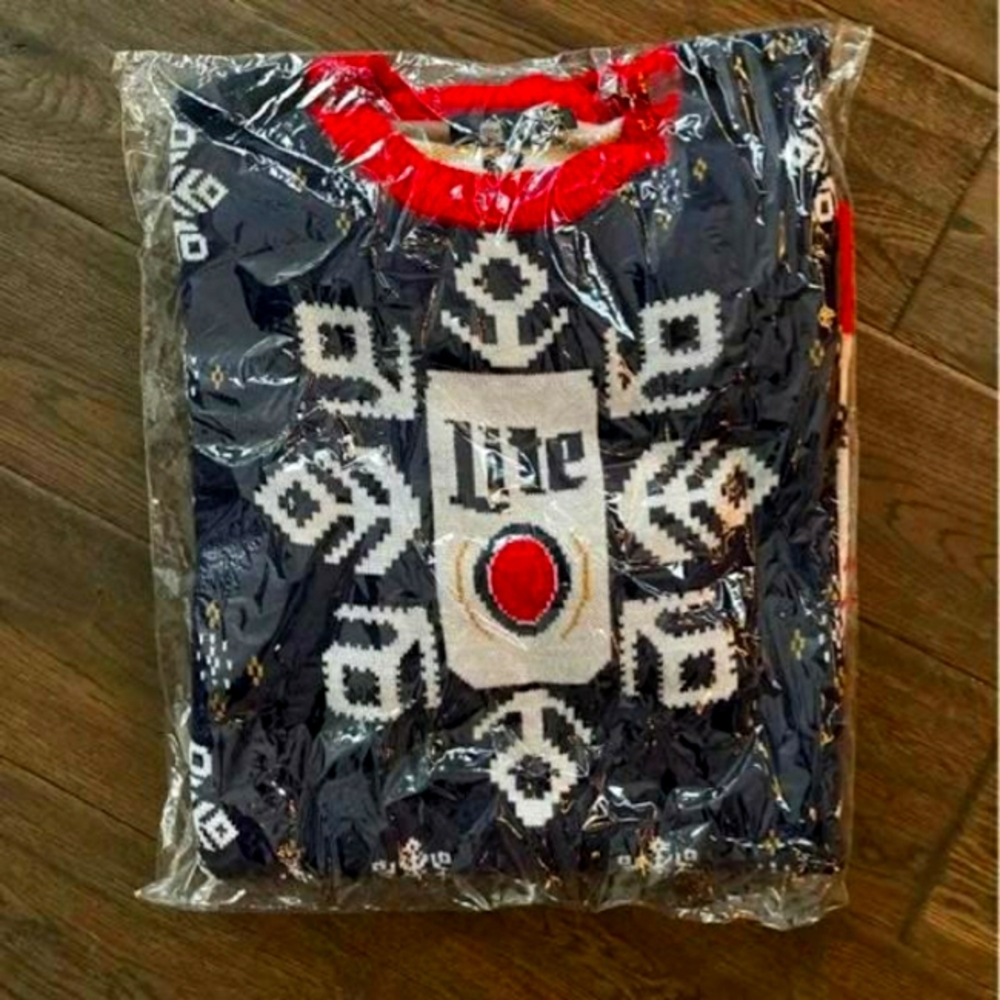 Miller Lite Xmas Sweater